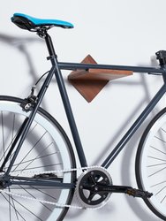 Mahogany Wooden Shelf Bike Rack