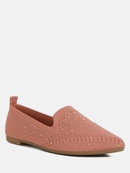 Abedi Rhinestone Embellished Pull Tab Loafers