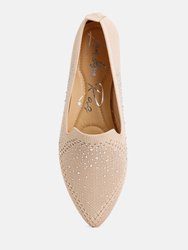 Abedi Rhinestone Embellished Pull Tab Loafers