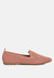 Abedi Rhinestone Embellished Pull Tab Loafers - Pink