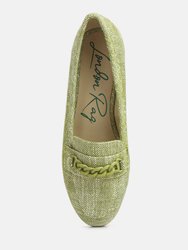 Abeera Chain Embellished Loafers