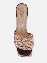 Adorbs Braided Straps Slip On Sandals