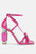 Affluence Jeweled High Heel Sandals - Fuchsia