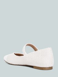 Albi Patent Toe Cap Tweed Mary Janes Sandal