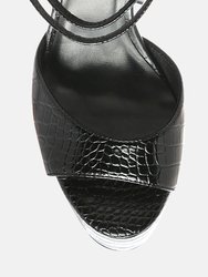 Alice Croc Platform Heeled Sandals