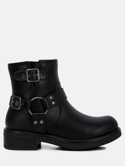 London Rag Allux Faux Leather Pin Buckle Boots product