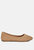 Ammie Solid Casual Ballet Flats - Beige