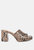 Artemisa Block Heel Slip On Sandals - Tan