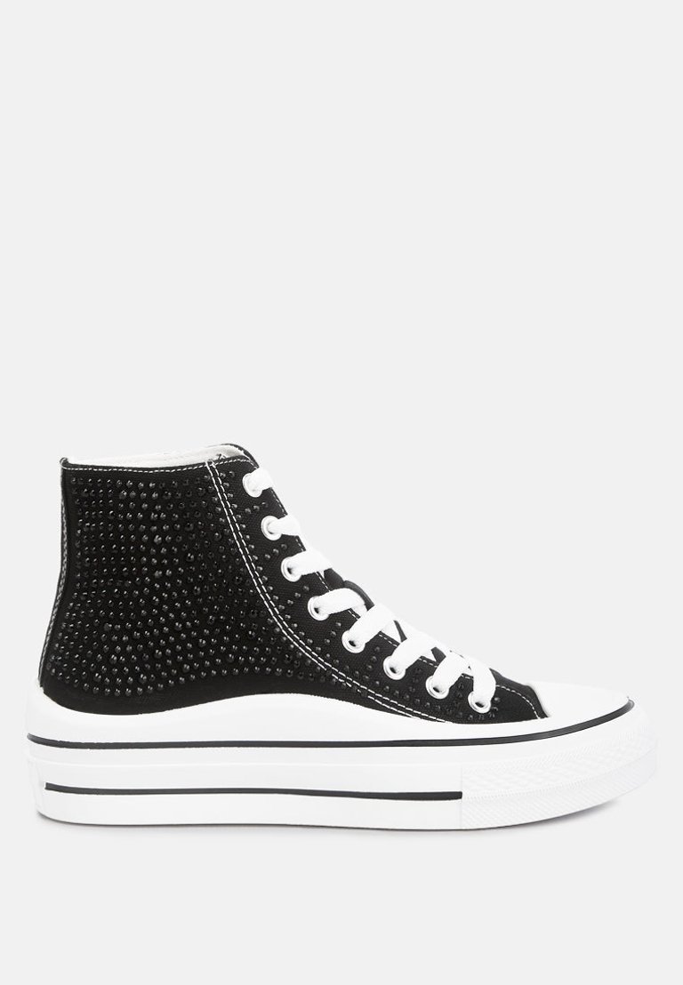 Asuka High Top Sneakers - Black