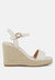 Augie Woven Wedge Sandals - Ecru