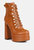 Beamer Faux Leather High Heeled Ankle Boots