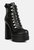 Beamer Faux Leather High Heeled Ankle Boots