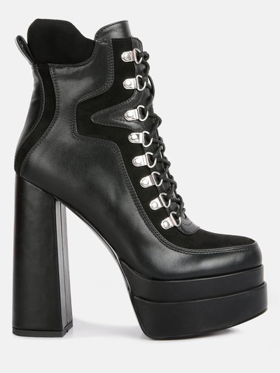 London Rag Beamer Faux Leather High Heeled Ankle Boots product