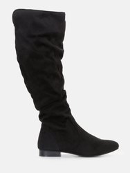Becca Microfiber Knee High Boot - Black