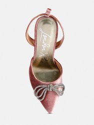 Big Treat Rhinestone Embellished Lace Up Sandals