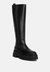 Blume Faux Leather Chunky Platform Knee Length Boots