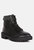 Boundless Faux Leather Ankle Boots