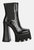 Bounty High Platform Heel Chelsea Boots - Black