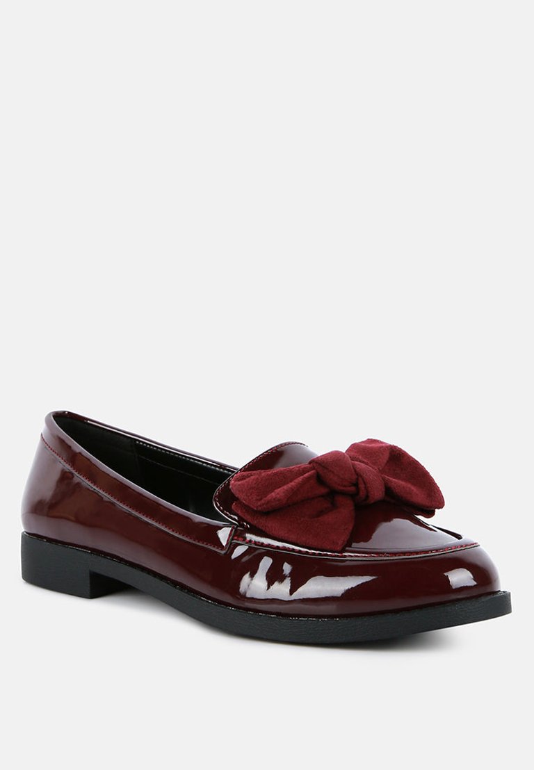 Bowberry Bow-Tie Patent Loafers