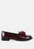Bowberry Bow-Tie Patent Loafers - Burgundy