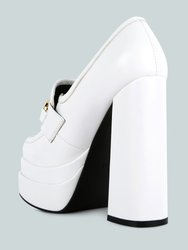 Bratz Horsebit Diamante Embellished Chunky Platform Loafers