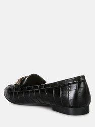 Bro Zone Croc Metail Chain Loafers