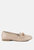 Bro Zone Croc Metail Chain Loafers - Beige