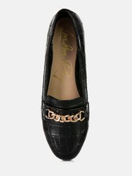 Bro Zone Croc Metail Chain Loafers