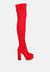 Bubble Platform Boot - Red