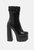 Bumpy Platform Bootie - Black