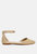 Buqisi Chain Embellished Flat Sandals - Natural - Natural