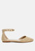 Buqisi Chain Embellished Flat Sandals - Natural - Natural