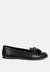 Cabbose Casual Bow Loafers - Black