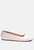 Camella Round Toe Ballerina Flat Shoes - Latte