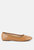 Camella Round Toe Ballerina Flat Shoes - Macchiato