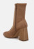 Candid High Ankle Flared Block Heel Boots