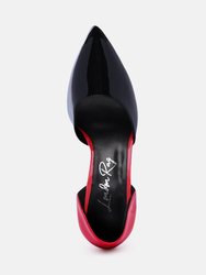 Candy Cane Patent Faux Leather High Heel Pumps