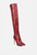 Catalina Snake Print Stiletto Knee Boots