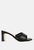 Celine Quilted Italian Block Heel Sandals - Black