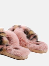 Chipmunk Faux Fur Indoor Flats