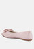 Cicely Jacquard Bow Embellished Ballet Flats