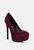 Clarisse Diamante Faux Suede High Heeled Pumps