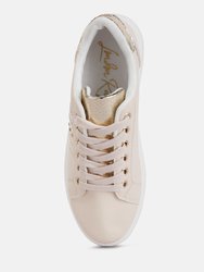 Claude Faux Leather Back Panel Detail Sneakers