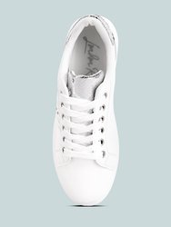 Claude Faux Leather Back Panel Detail Sneakers