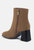 Cox Cut out Block Heeled Chelsea Boots