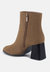 Cox Cut out Block Heeled Chelsea Boots