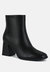 Cox Cut out Block Heeled Chelsea Boots