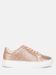Cristals Sneakers - Champagne Gold
