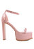 Cutlass High Heeled Chunky Sandals - Pink