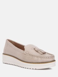 Daiki Platform Lug Sole Tassel Loafers